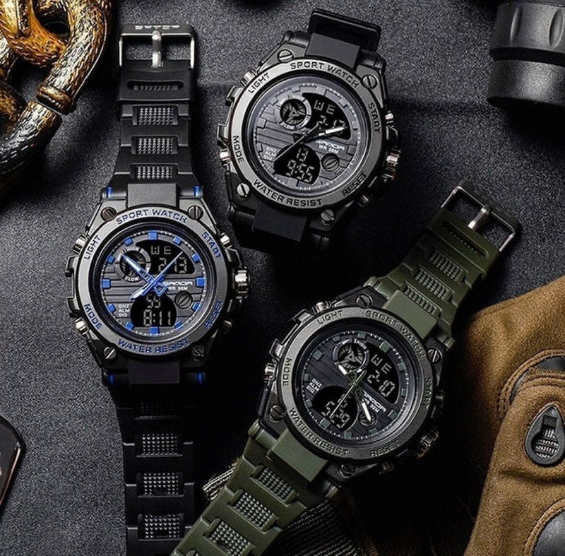 Compre SANDA Top Brand Relógios Masculinos Esportes Militares LED